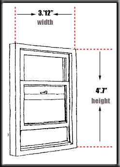 Measure home window instructions